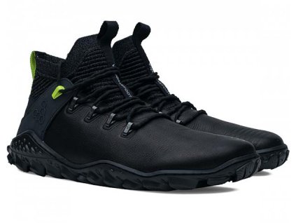VIVOBAREFOOT Dámska barefoot obuv MAGNA FOREST ESC L obsidian/lime - čierna