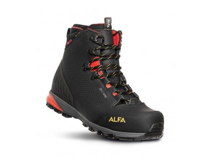 ALFA Pánska treková obuv HOLT APS GTX black - čierna