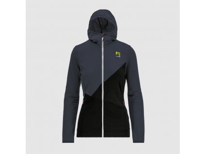 KARPOS Dámska mikina NUVOLAU W FLEECE (070) ombre blue/black - modrá/čierna
