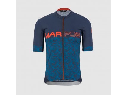 KARPOS Pánsky cyklistický dres JUMP JERSEY (155) - outer space/maroccan blue/tang.t. - modrý