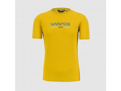 KARPOS Pánsky cyklistický dres VAL FEDERIA TEE (043) lemon curry print - žltý