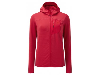 MOUNTAIN EQUIPMENT Dámska fleecová mikina LUMIKO HOODED WMS JACKET capsicum red - červená