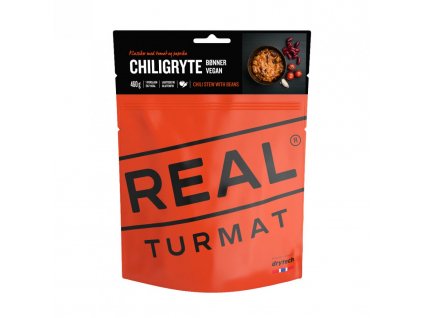 REAL TURMAT Chilli dusené s fazuľou - vegánske 450 G