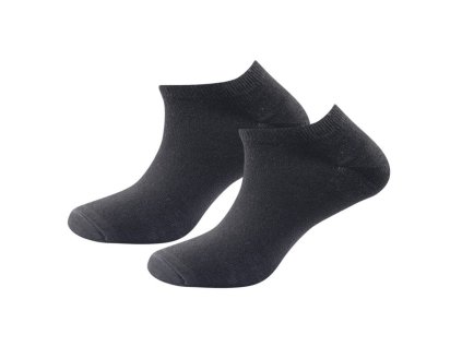 DEVOLD Funkčné nízke ponožky DAILY MERINO SHORTY 2 PACK - čierne