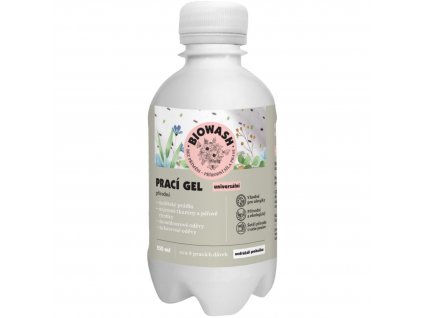 BIOWASH PRACOVNÝ GÉL NATURAL UNIVERZÁLNY PRE VŠETKY VLNY 250 ml