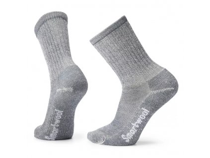 SMARTWOOL Ponožky CLASSIC HIKE LIGHT CUSHION CREW SOCKS svetlo sivé/modro sivé