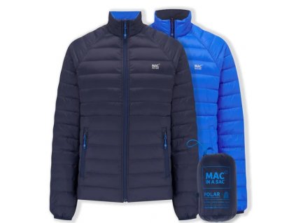 MAC Pánska obojstranná páperová bunda POLAR DOWN JKT REVERSIBLE navy/saxe blue - tmavá/svetlá modrá (Veľkosť S)