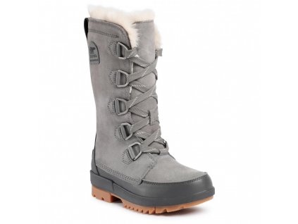 SOREL Dámske zimné topánky TORINO II TALL WP Quarry - sivé (Veľkosť EU - komplet 43)