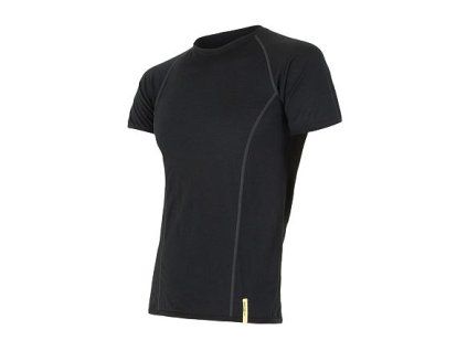 SENSOR Pánske tričko MERINO ACTIVE - čierne