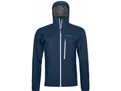ORTOVOX Pánska hardshellová bunda 2.5L CIVETTA JACKET deep ocean - modrá