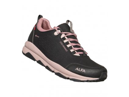 ALFA Dámske trekové topánky VANGEN ADVANCE GTX black - black