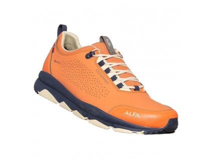 ALFA Pánske trekové topánky VANGEN ADVANCE GTX orange - orange