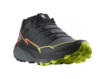 SALOMON Pánska bežecká obuv THUNDERCROSS black/quiet shade/neon flame - black