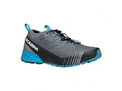 SCARPA Pánska bežecká obuv RIBELLE RUN GTX anthracite/lake blue - sivá
