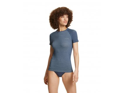 FALKE Dámske funkčné tričko WOOL-TECH LIGHT captain - modré
