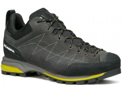 SCARPA Pánske trekové topánky ZODIAC GTX anthracite/sulphur - čierne