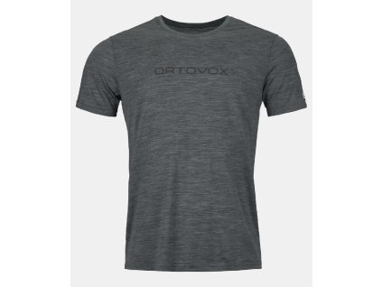 ORTOVOX Pánske tričko 150 COOL BRAND TS black steel blend - sivé