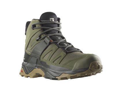 SALOMON Pánske turistické topánky X ULTRA 4 MID GTX deep lichen green/peat/kelp - green