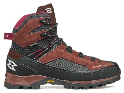 GARMONT Dámske trekové topánky TOWER TREK GTX WMS capuccino brown/persian red - čierne