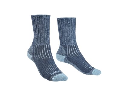 BRIDGEDALE Dámske trekové ponožky HIKE MIDWEIGHT MERINO COMFORT BOOT modré