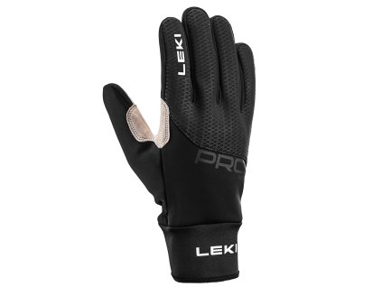 Pánske rukavice LEKI PRC PREMIUM THERMO PLUS black/sand - čierne