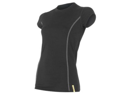 SENSOR Dámske tričko MERINO ACTIVE - čierne