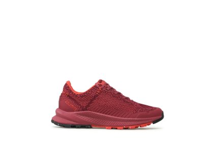DOLOMITE Dámske trekové topánky CAREZZA burgundy red/red - červená