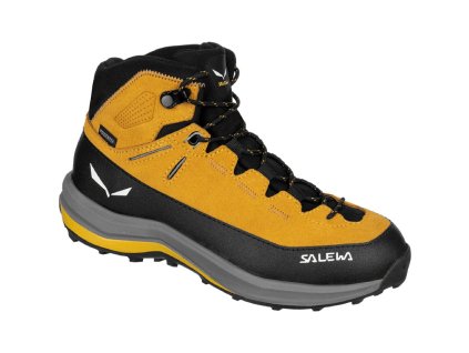 SALEWA Detská treková obuv MTN TRAINER 2 MID PTX M gold/gold - žltá