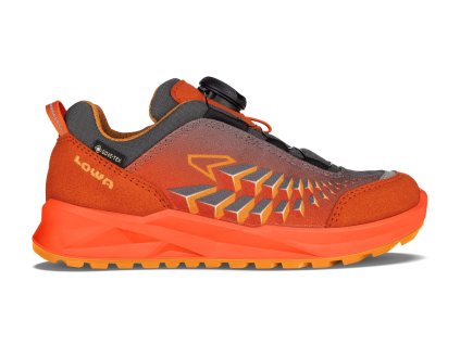 LOWA Detská treková obuv FERROX GTX LOW JR flame/mango - oranžová