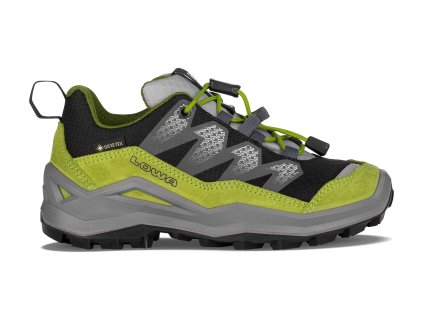 LOWA Detská treková obuv MADDOX PRO GTX LOW JR black/lime - green