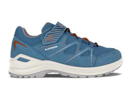 LOWA Detská treková obuv INNOX EVO II GTX LOW JR avio/rust - modrá