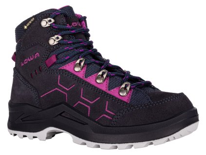 LOWA Detské trekové topánky KODY EVO GTX MID JUNIOR navy/berry - black/purple