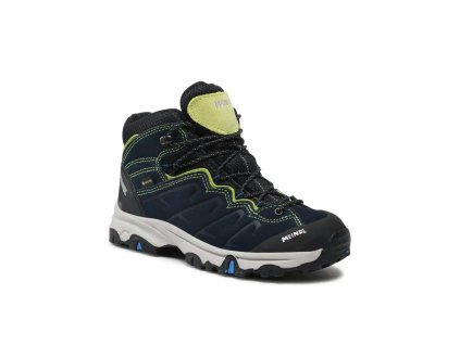 MEINDL Detská treková obuv MINNESOTA JR GTX lemon/grau - modrá
