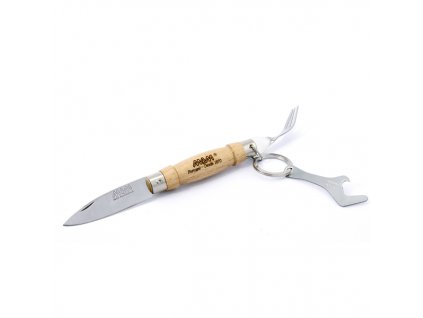 MAM Zatvárací nôž s vidličkou a otváračom TRADITIONAL 2023- buk, 6,1 cm