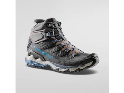 LA SPORTIVA Dámska treková obuv ULTRA RAPTOR II MID LEATHER W's WIDE GTX carbon/atlantic - sivá (Veľkosť EU - komplet 39,5)