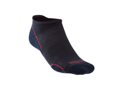 BRIDGEDALE Dámske trekové ponožky HIKE ULTRALIGHT T2 MERINO PERFORMANCE LOW odtieň navy/candy - modré (Veľkosť 38-40)