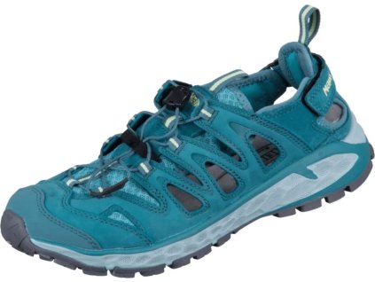 MEINDL Dámske sandále BRINDISI LADY - C FIT PW turquoise/gelb - modré (Veľkosť EU - komplet 38)