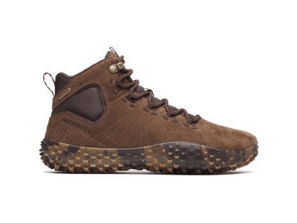 MERRELL Pánska barefoot obuv WRAPT MID WP moth - brown (Veľkosť EU - komplet 42)
