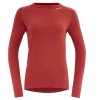 DEVOLD Dámske tričko EXPEDITION MERINO WOMAN 235 SHIRT beauty - červené (Veľkosť L)