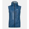 ORTOVOX Dámska bunda SWISSWOOL PIZ BOE VEST sea surface - modrá (Veľkosť L)
