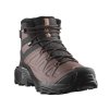 SALOMON Dámske zimné topánky X ULTRA SNOWPILOT WATERPROOF black/peppercorn/cognac - hnedé (Veľkosť EU - komplet 37 1/3)