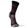 SMARTWOOL PERFORMANCE HIKE LIGHT CUSHION MOUNTAIN RANGE PATTERN CREW SOCKS black - čierna
