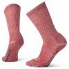 SMARTWOOL Dámske ponožky W CLASSIC HIKE LIGHT CUSHION CREW masala - červené