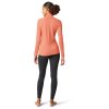 SMARTWOOL Tričko W MERINO 250 BASELAYER 44287 ZIP BOXED sunset coral heather