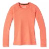 SMARTWOOL Dámske tričko W MERINO 250 BASELAYER CREW BOXED sunset coral heather - ružové