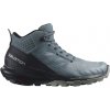 SALOMON Dámska treková obuv OUTPULSE MID GTX W stormy weather/black/wrought - sivá