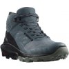 SALOMON Dámska treková obuv OUTPULSE MID GTX W stormy weather/black/wrought - sivá
