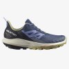 SALOMON Dámska treková obuv OUTPULSE GTX W mood indigo/leek green/easter egg - modrá