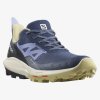 SALOMON Dámska treková obuv OUTPULSE GTX W mood indigo/leek green/easter egg - modrá