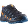 SALOMON Detská bežecká obuv XA PRO V8 CSWP J navy/vibrant orange - modrá